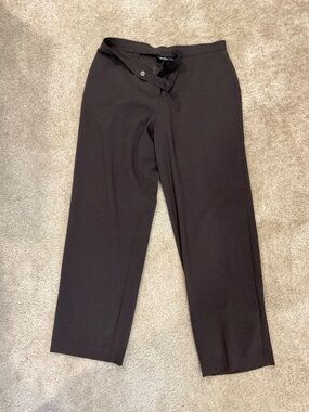 Briggs New York, 16, zippered pant, brown